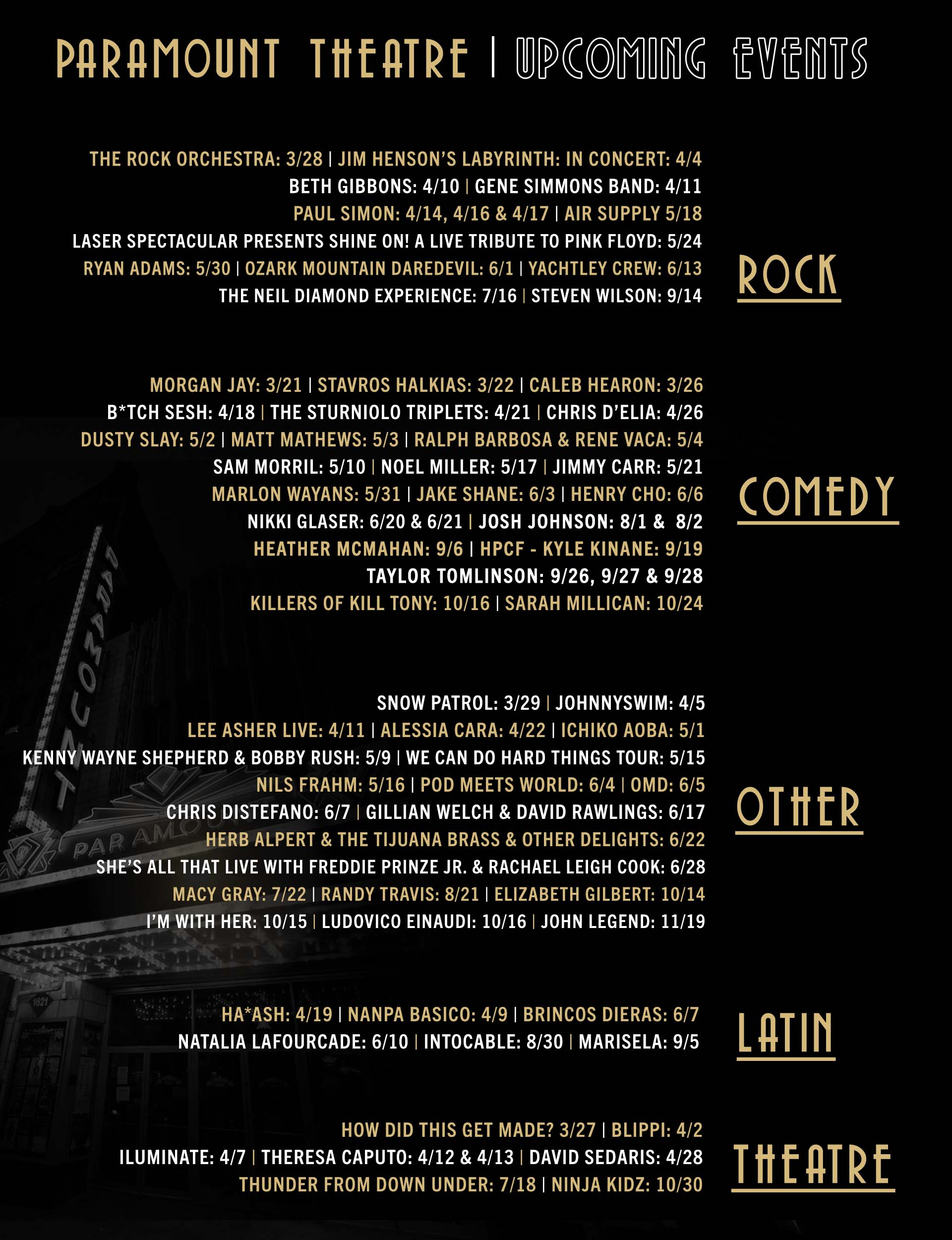 Upcoming Events 